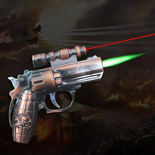 Small Gun Lighter with Laser