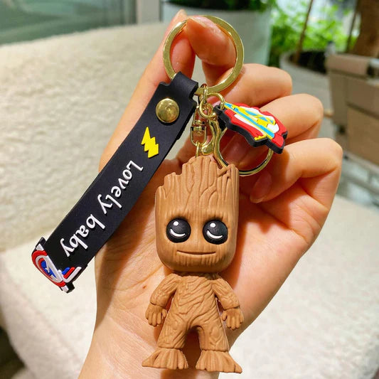 Silicone Keychain X Groot